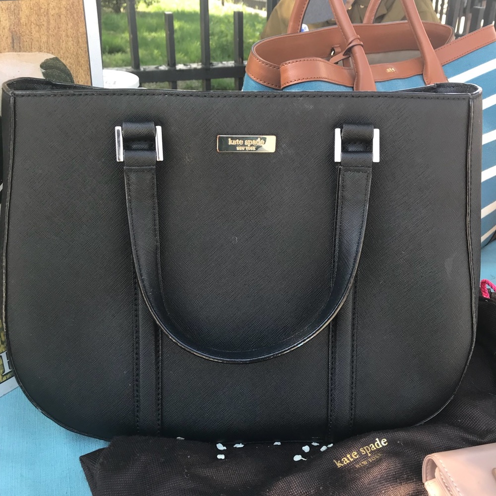 Kate spade black leather bag